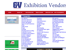 Tablet Screenshot of exhibitionvendors.com